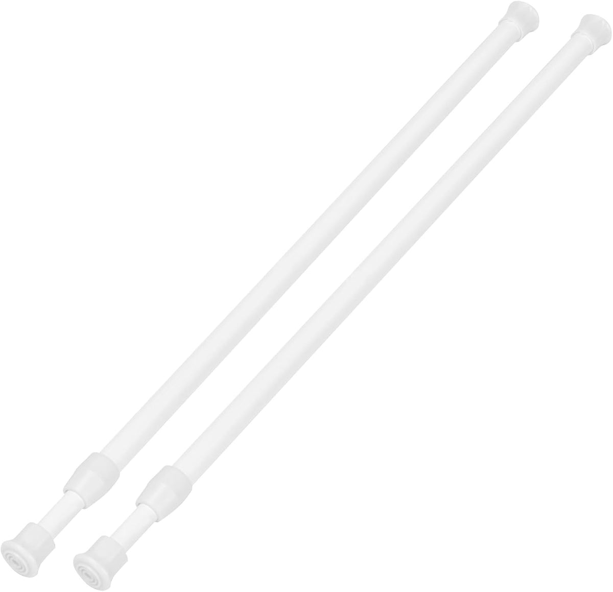 2 Pack Small Tension Curtain Rod, Short Adjustable Extendable