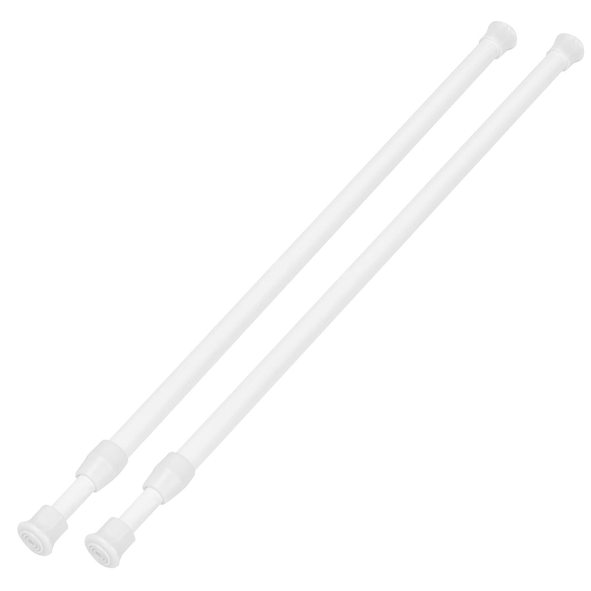 2 Pack Small Tension Curtain Rod, Short Adjustable Extendable