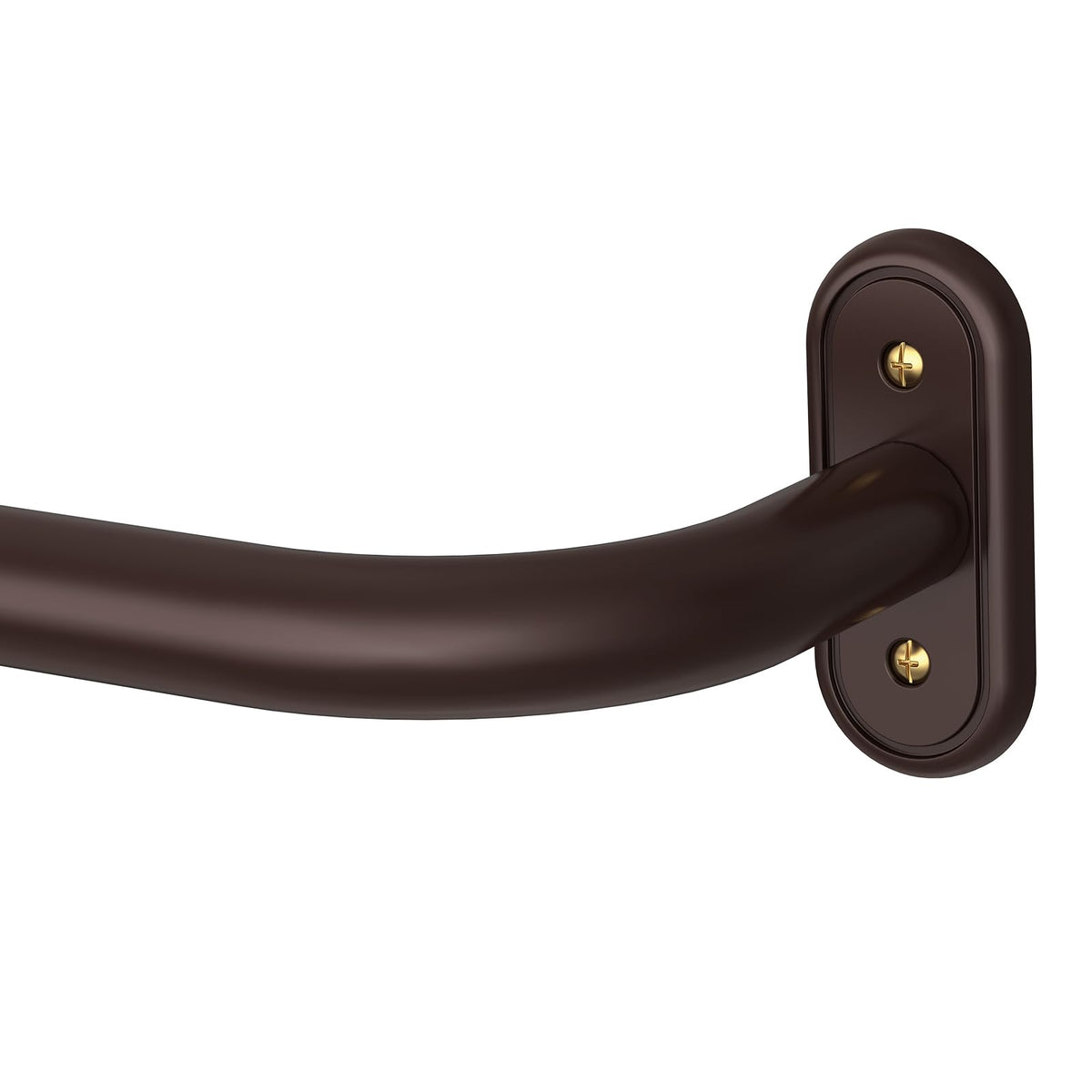 Curtain Rod 36-120 Inch, Black Heavy Duty Curtain Rods for Windows