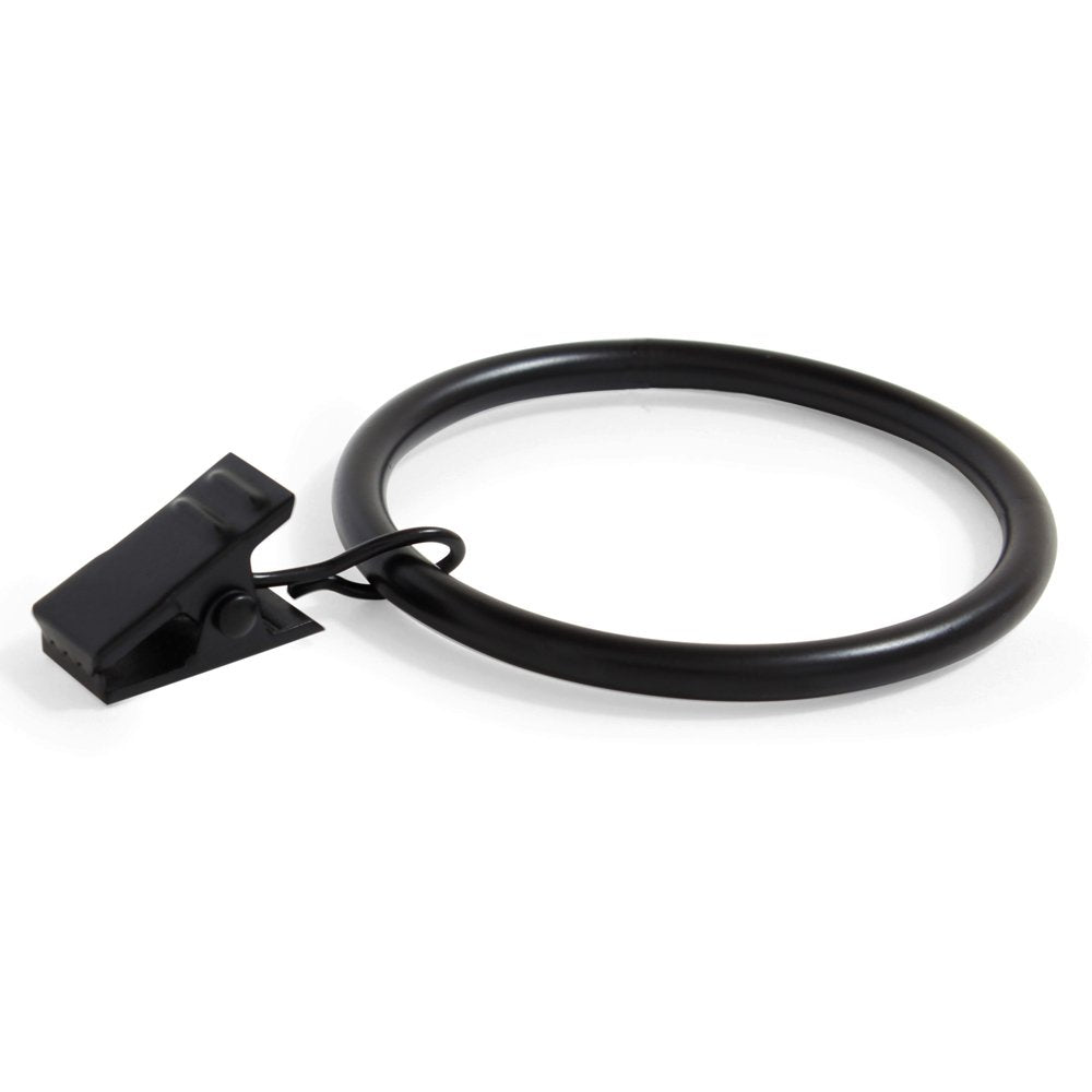 Ivilon Drapery Curtain Clip Rings - Clips Ring for Curtain Panels 1.7", Set of 14 - Oil Rubbed Bronze (ORB)