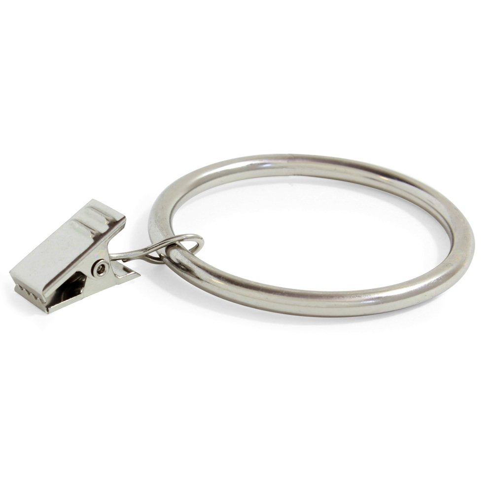 Ivilon Drapery Curtain Clip Rings - Clips Ring for Curtain Panels 1.7", Set of 14 - Oil Rubbed Bronze (ORB)