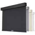 Persilux Cordless Blackout Roller Shades with Valance, Thermal Insulated Fabric Window Blinds, Free-Stop Shades for Home, Door and Bedroom (Black, 28" W x 72" H)