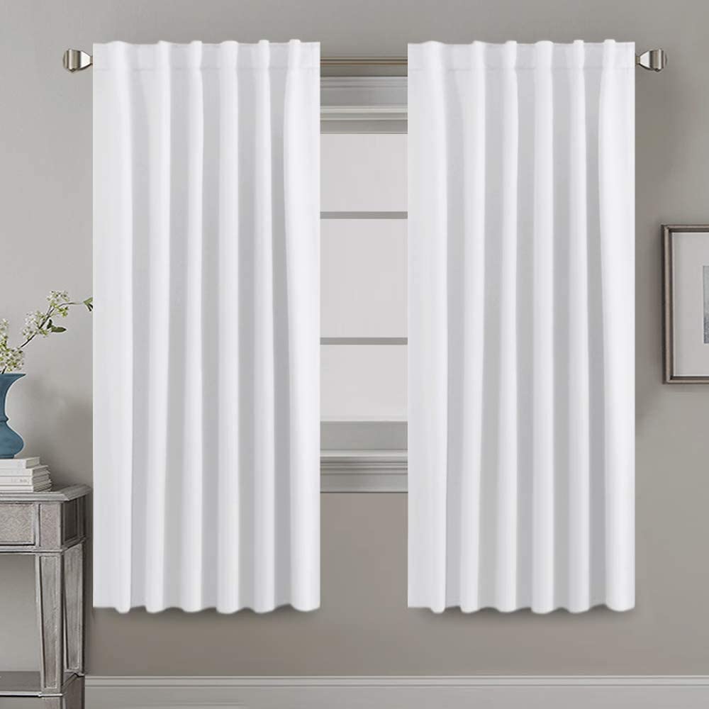 H.VERSAILTEX Blackout Curtains Thermal Insulated Window Treatment Panels Room Darkening Blackout Drapes for Living Room Back Tab/Rod Pocket Bedroom Draperies, 52 x 84 Inch, Light Sage, 2 Panels