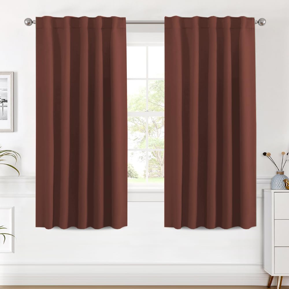 H.VERSAILTEX Blackout Curtains Thermal Insulated Window Treatment Panels Room Darkening Blackout Drapes for Living Room Back Tab/Rod Pocket Bedroom Draperies, 52 x 84 Inch, Light Sage, 2 Panels