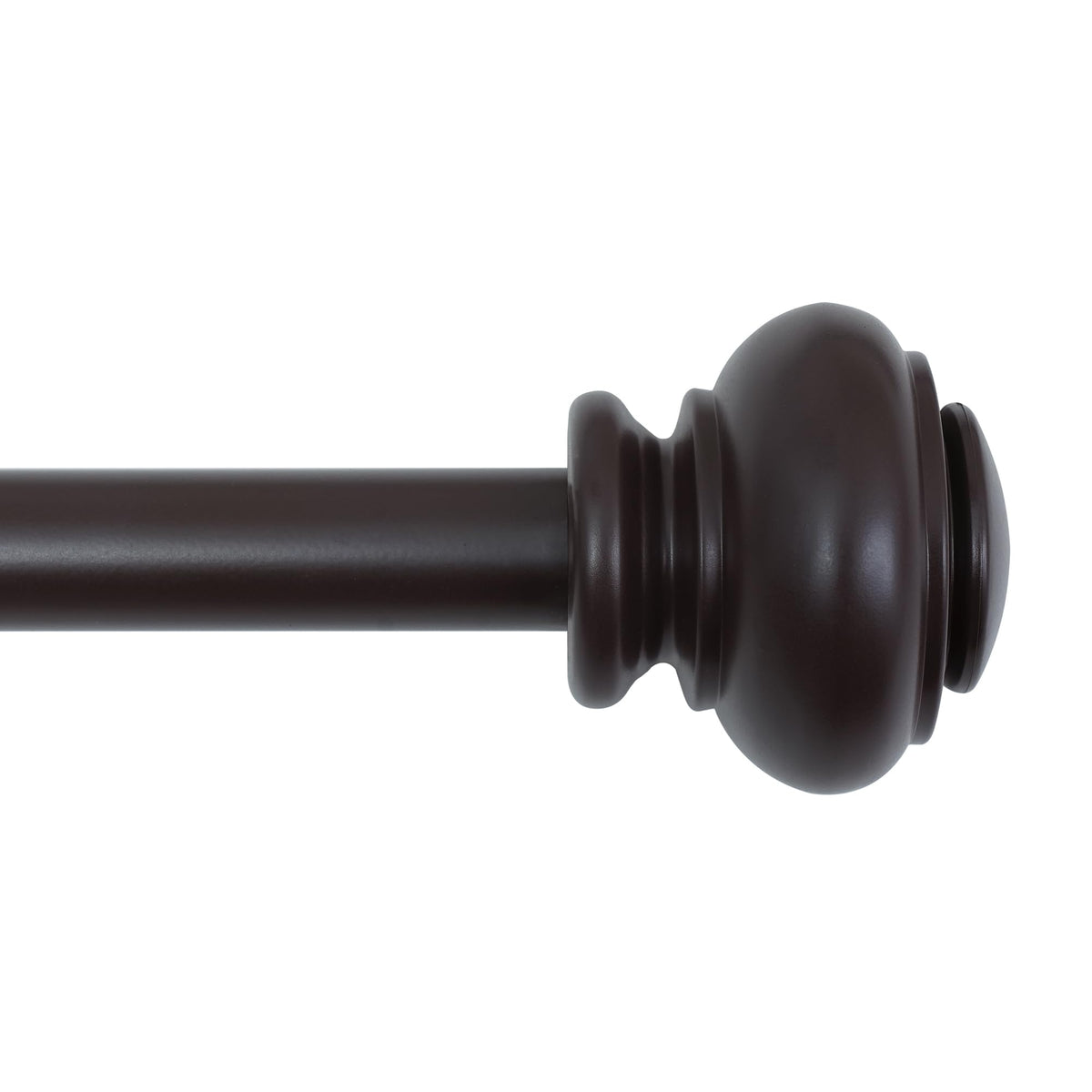 H.VERSAILTEX Window Curtain Rods for Windows 28 to 48 Inches Adjustable Decorative 3/4 Inch Diameter Single Window Curtain Rod Set with Classic Finials, Nickel