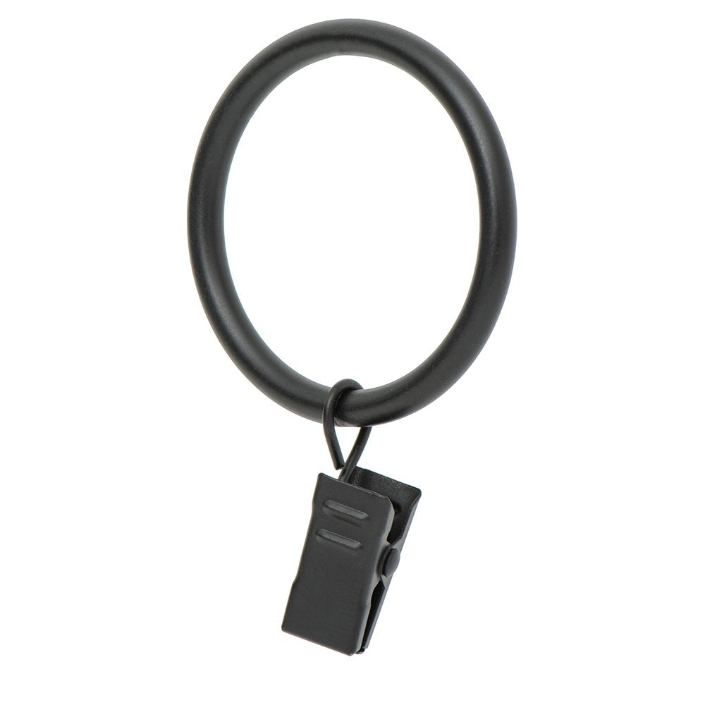Ivilon Drapery Curtain Clip Rings - Clips Ring for Curtain Panels 1.7", Set of 14 - Oil Rubbed Bronze (ORB)