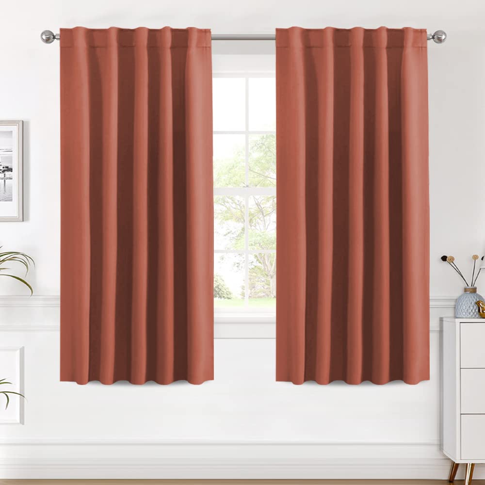 H.VERSAILTEX Blackout Curtains Thermal Insulated Window Treatment Panels Room Darkening Blackout Drapes for Living Room Back Tab/Rod Pocket Bedroom Draperies, 52 x 84 Inch, Light Sage, 2 Panels