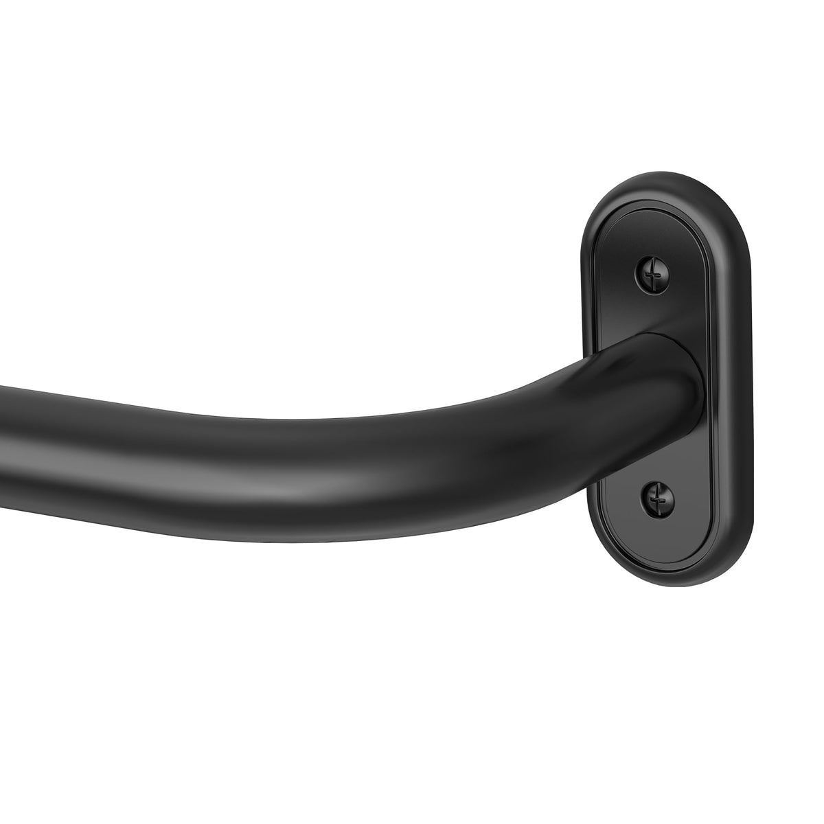 Curtain Rod 36-120 Inch, Black Heavy Duty Curtain Rods for Windows