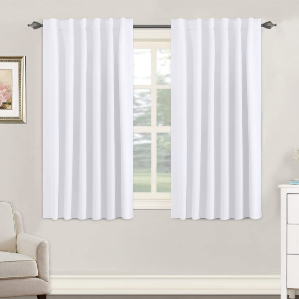 H.VERSAILTEX Blackout Curtains Thermal Insulated Window Treatment Panels Room Darkening Blackout Drapes for Living Room Back Tab/Rod Pocket Bedroom Draperies, 52 x 84 Inch, Light Sage, 2 Panels