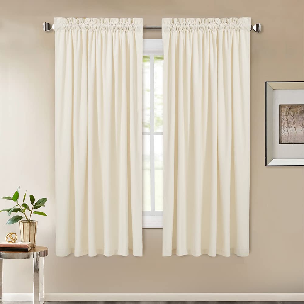 StangH Theater Red Velvet Curtains for Living Room Christmas Decor 2 Panels