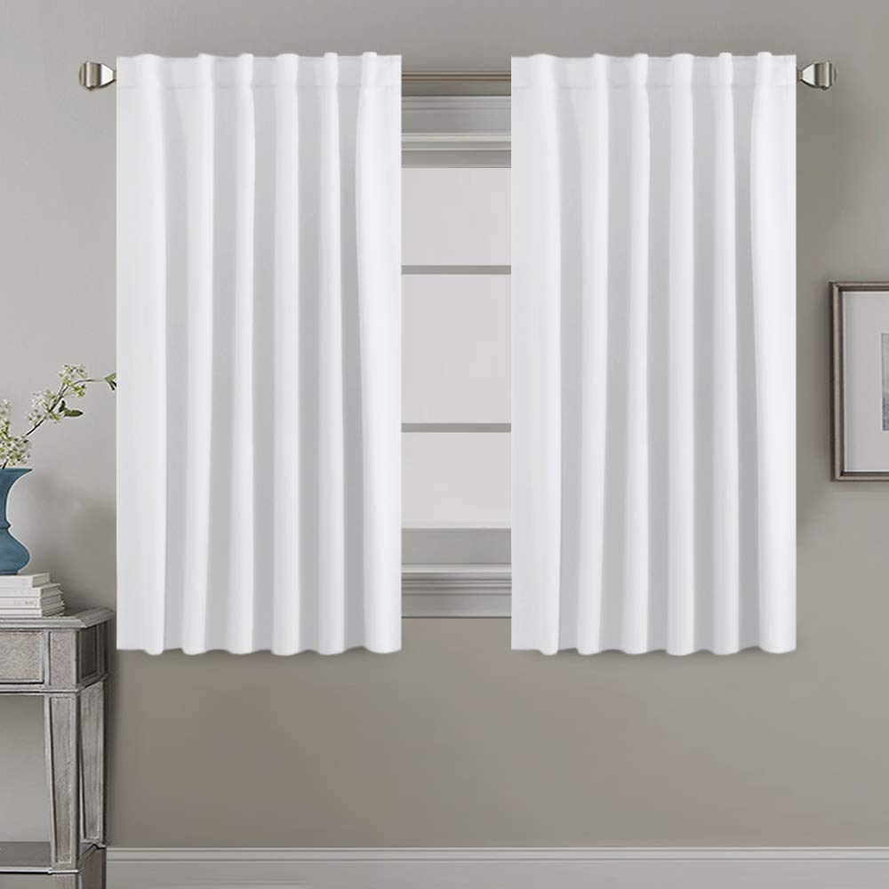 H.VERSAILTEX Blackout Curtains Thermal Insulated Window Treatment Panels Room Darkening Blackout Drapes for Living Room Back Tab/Rod Pocket Bedroom Draperies, 52 x 84 Inch, Light Sage, 2 Panels