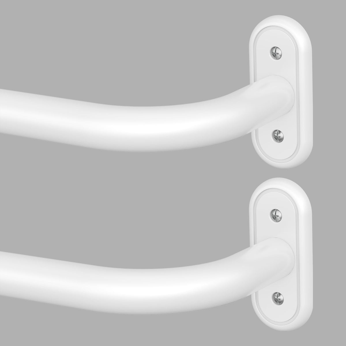 Curtain Rod 36-120 Inch, Black Heavy Duty Curtain Rods for Windows