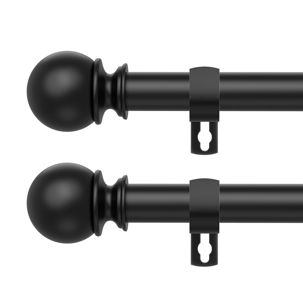 Gold Curtain Rod for Windows 28 to 48 Inch, 5/8 Inch Diameter Heavy Duty Splicing Adjustable Curtain Rods With Brackets, Easy to Install, Suitable for Bedroom, Patio and Outdoor