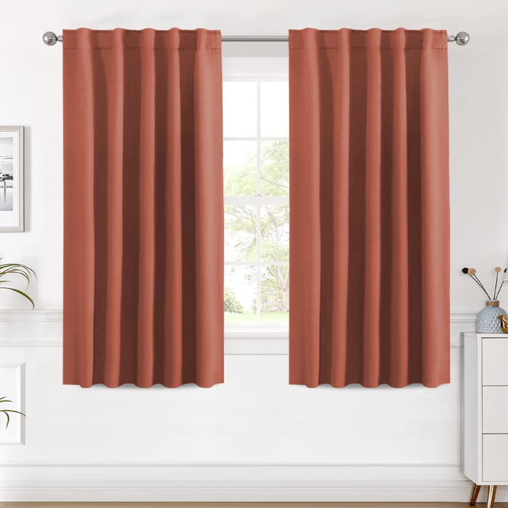 H.VERSAILTEX Blackout Curtains Thermal Insulated Window Treatment Panels Room Darkening Blackout Drapes for Living Room Back Tab/Rod Pocket Bedroom Draperies, 52 x 84 Inch, Light Sage, 2 Panels