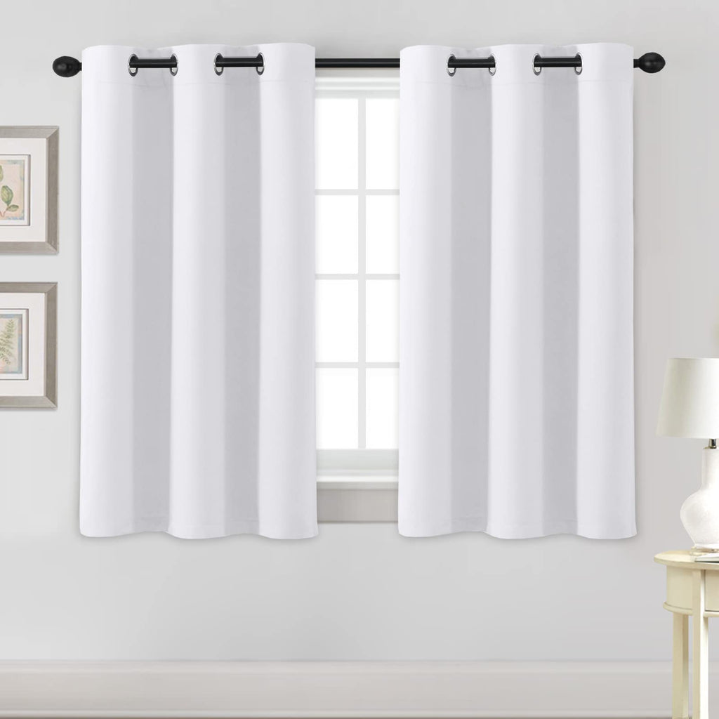 H.VERSAILTEX Blackout Curtains for Bedroom Thermal Insulated Room Darkening Living Room Curtains 63 Inch Long Grommet Privacy Protection Window Curtain Panels/Drapes for Nursery,2 Panels,Ivory/Cream