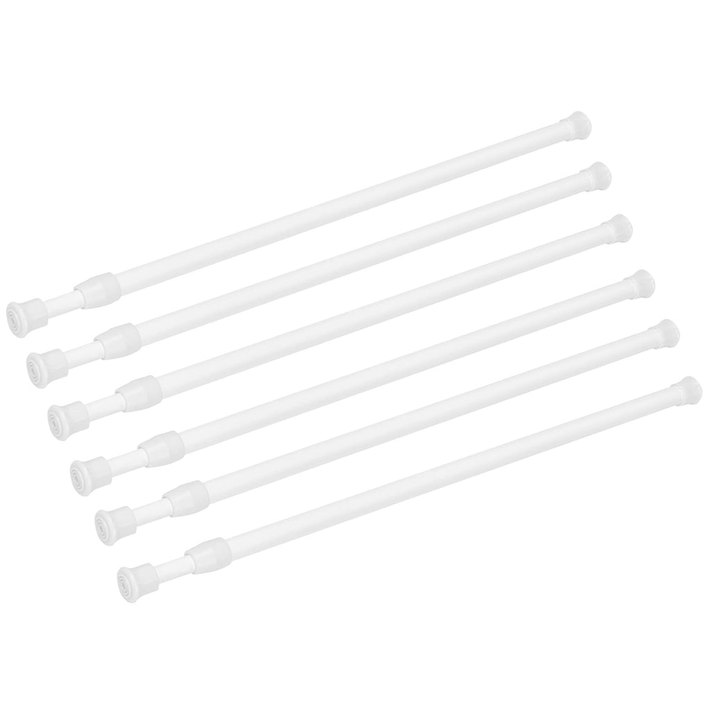 2 Pack Small Tension Curtain Rod, Short Adjustable Extendable