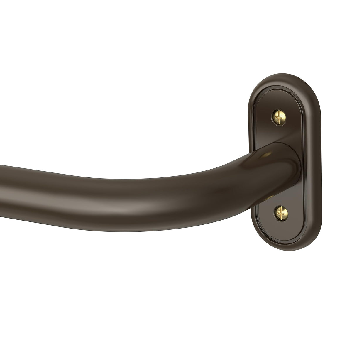Curtain Rod 36-120 Inch, Black Heavy Duty Curtain Rods for Windows
