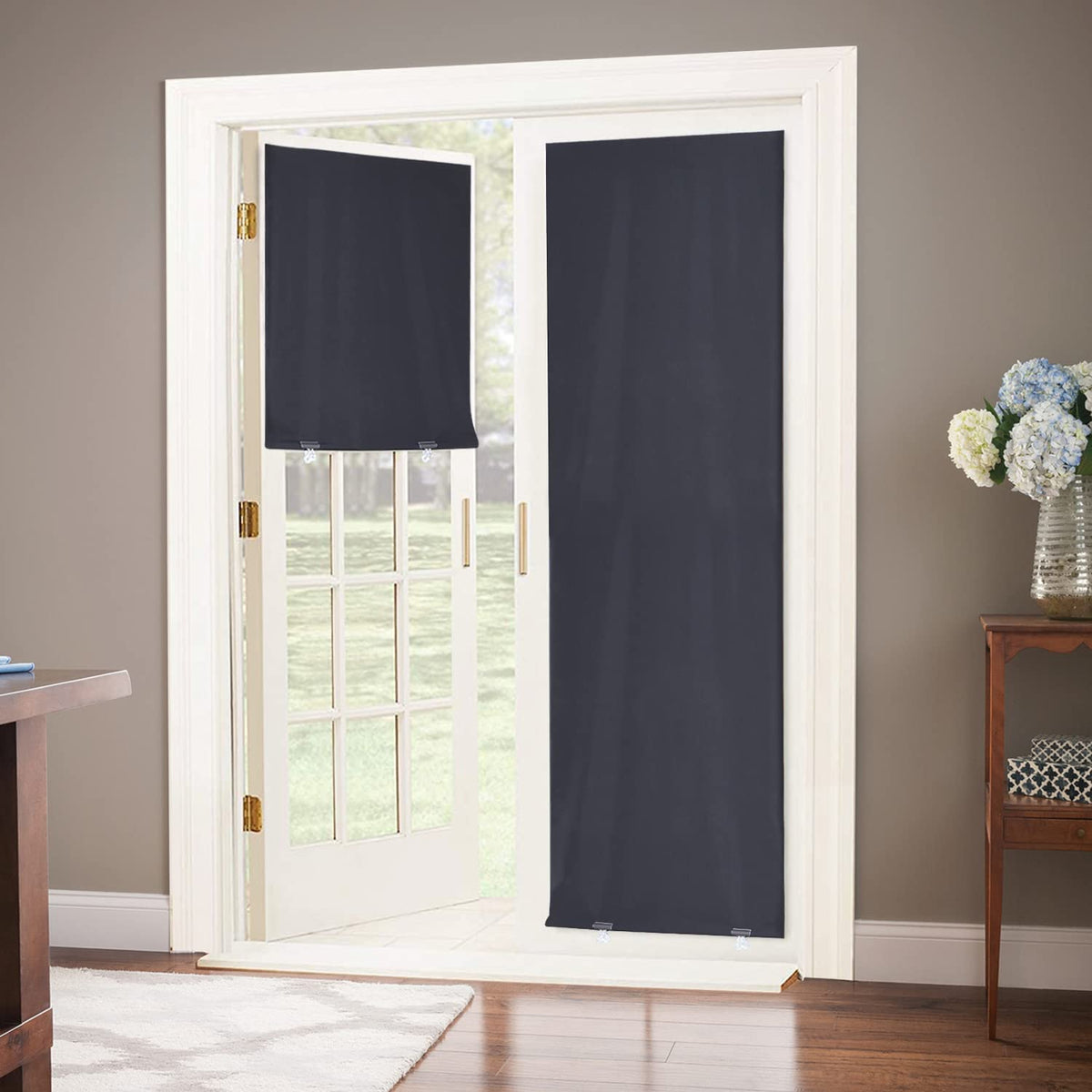 LazBlinds 100% Blackout Roller Shades, 36"x72", Black