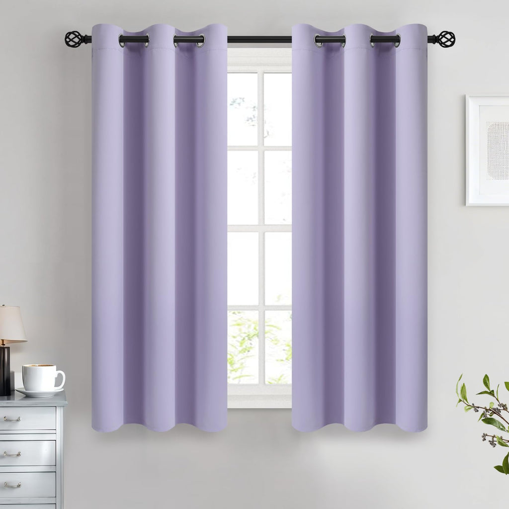 COSVIYA Grommet Blackout Room Darkening Navy Blue Curtains 84 inch Length