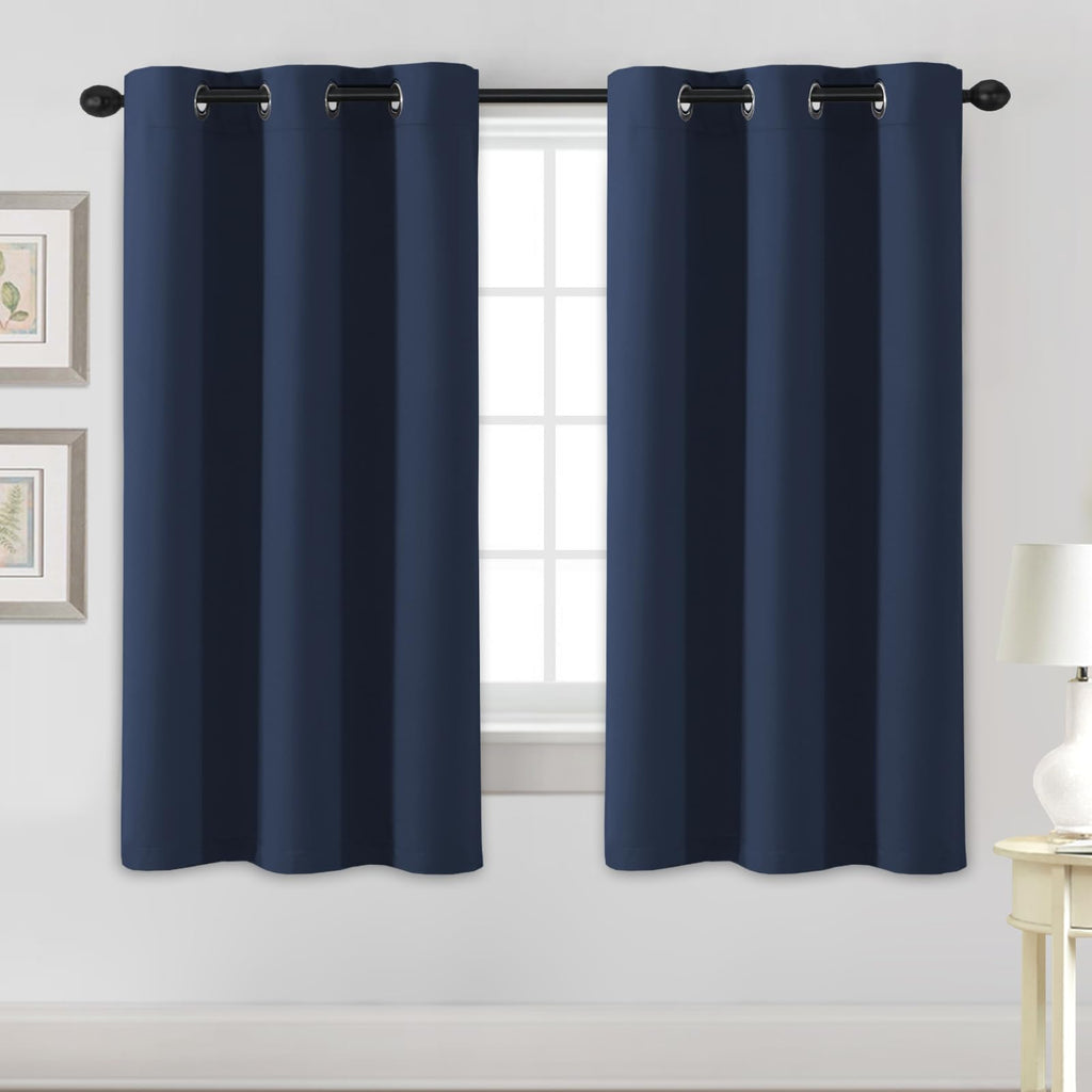 H.VERSAILTEX Blackout Curtains for Bedroom Thermal Insulated Room Darkening Living Room Curtains 63 Inch Long Grommet Privacy Protection Window Curtain Panels/Drapes for Nursery,2 Panels,Ivory/Cream
