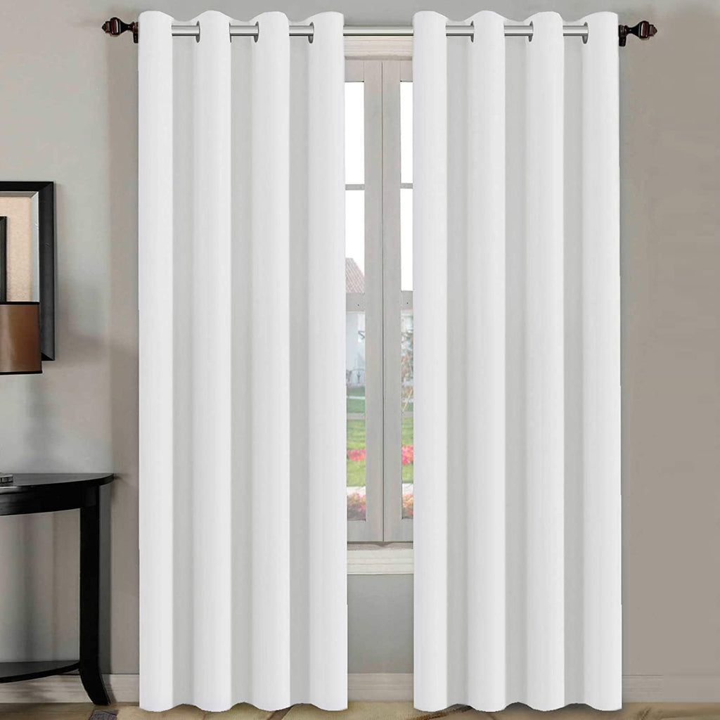 H.VERSAILTEX Blackout Curtains for Bedroom Thermal Insulated Room Darkening Living Room Curtains 63 Inch Long Grommet Privacy Protection Window Curtain Panels/Drapes for Nursery,2 Panels,Ivory/Cream