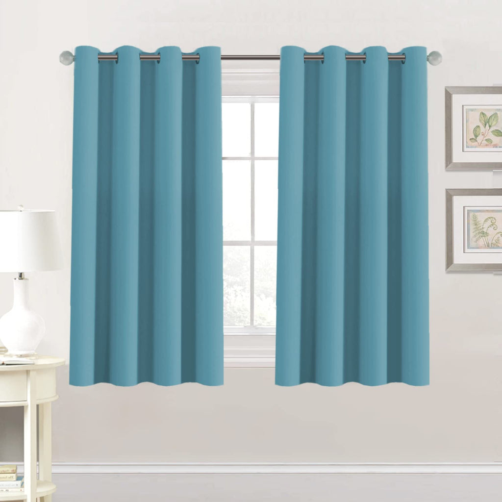 H.VERSAILTEX Blackout Curtains for Bedroom Thermal Insulated Room Darkening Living Room Curtains 63 Inch Long Grommet Privacy Protection Window Curtain Panels/Drapes for Nursery,2 Panels,Ivory/Cream