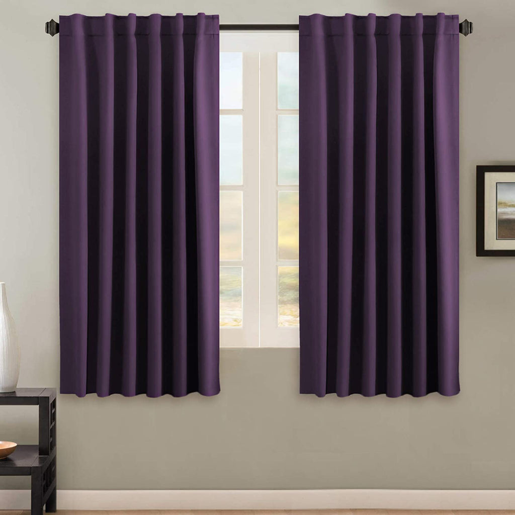 H.VERSAILTEX Blackout Curtains Thermal Insulated Window Treatment Panels Room Darkening Blackout Drapes for Living Room Back Tab/Rod Pocket Bedroom Draperies, 52 x 84 Inch, Light Sage, 2 Panels