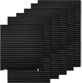 MYshade 6 Pack Temporary Blackout Paper Shades for Windows,Paper Pleated Blinds with Adhesive,No Tools No Drilling Free Cut Size Temporary Room Darkening Shades(Black, 36" W x 72" H)