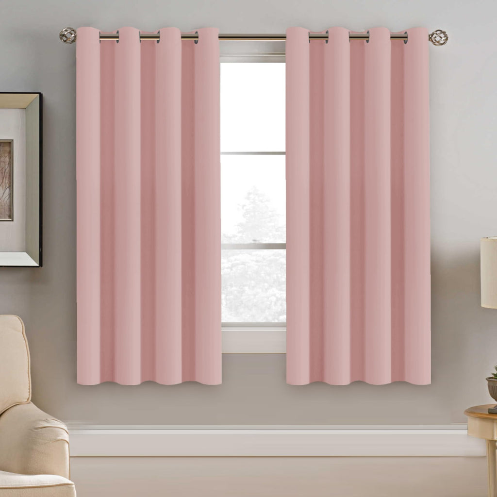 H.VERSAILTEX Blackout Curtains for Bedroom Thermal Insulated Room Darkening Living Room Curtains 63 Inch Long Grommet Privacy Protection Window Curtain Panels/Drapes for Nursery,2 Panels,Ivory/Cream