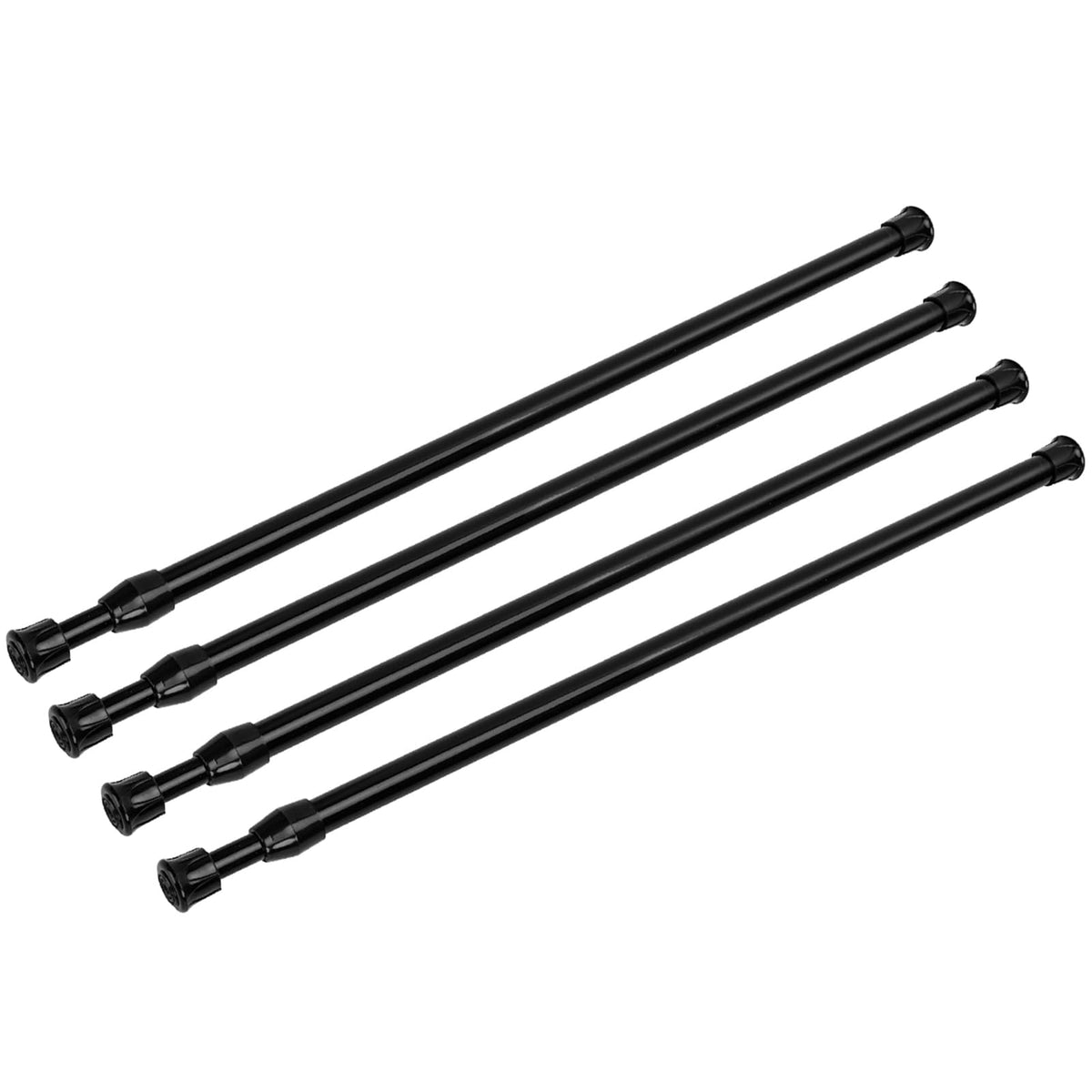 2 Pack Small Tension Curtain Rod, Short Adjustable Extendable