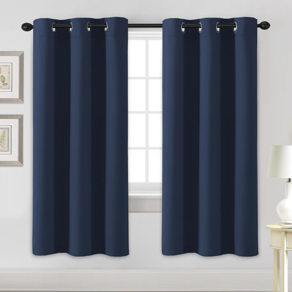 H.VERSAILTEX Blackout Curtains for Bedroom Thermal Insulated Room Darkening Living Room Curtains 63 Inch Long Grommet Privacy Protection Window Curtain Panels/Drapes for Nursery,2 Panels,Ivory/Cream