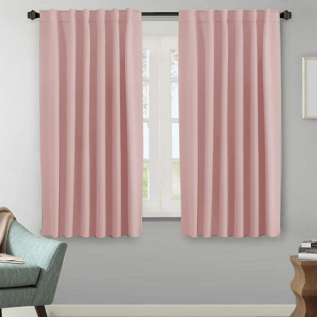 H.VERSAILTEX Blackout Curtains Thermal Insulated Window Treatment Panels Room Darkening Blackout Drapes for Living Room Back Tab/Rod Pocket Bedroom Draperies, 52 x 84 Inch, Light Sage, 2 Panels