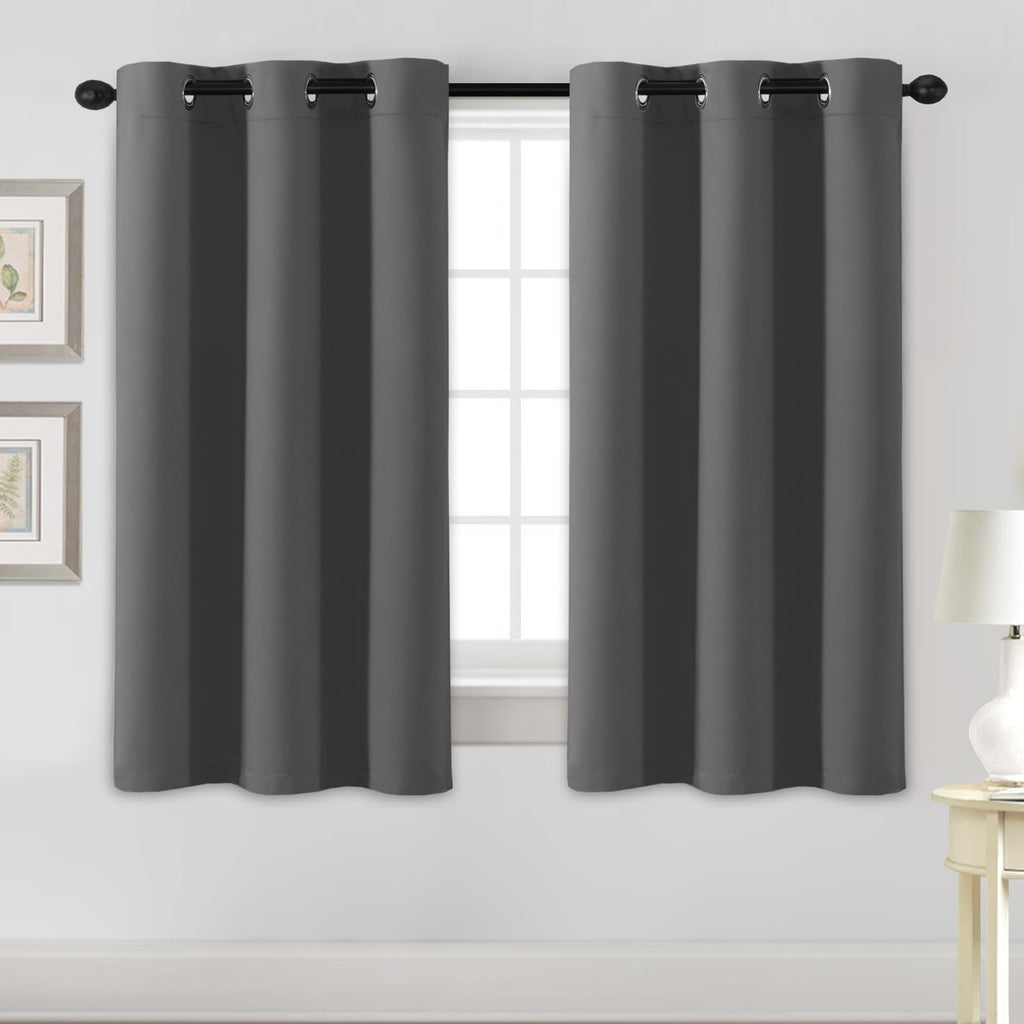 H.VERSAILTEX Blackout Curtains for Bedroom Thermal Insulated Room Darkening Living Room Curtains 63 Inch Long Grommet Privacy Protection Window Curtain Panels/Drapes for Nursery,2 Panels,Ivory/Cream