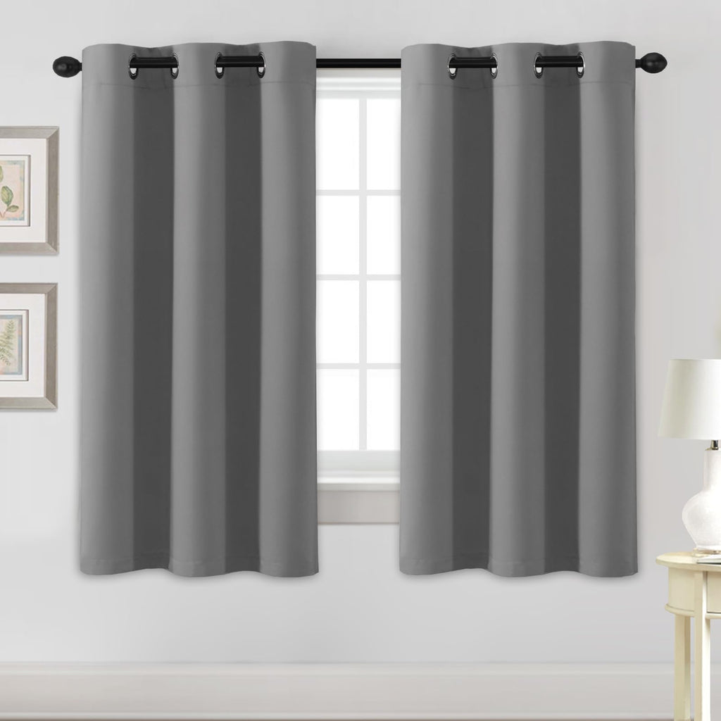 H.VERSAILTEX Blackout Curtains for Bedroom Thermal Insulated Room Darkening Living Room Curtains 63 Inch Long Grommet Privacy Protection Window Curtain Panels/Drapes for Nursery,2 Panels,Ivory/Cream