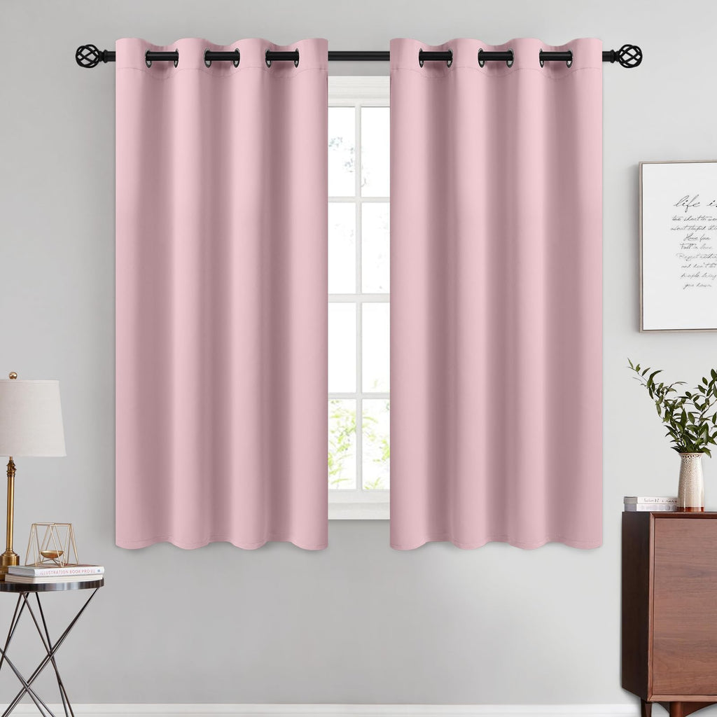 COSVIYA Grommet Blackout Room Darkening Navy Blue Curtains 84 inch Length