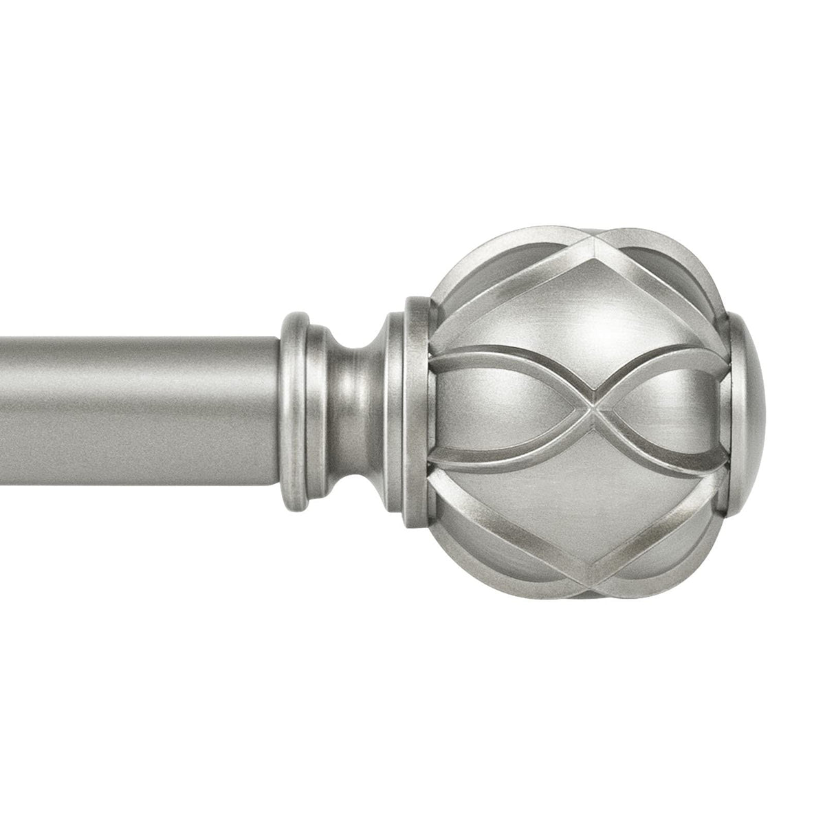 KAMANINA Curtain Rods for Windows 72 to 144 Inch, Long Heavy Duty, Bronze