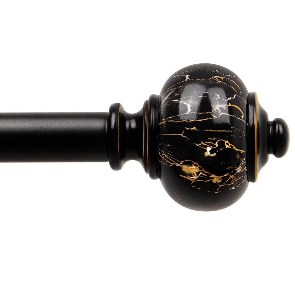 KAMANINA 1 Inch Curtain Rods 32 to 58 Inch, Bronze Adjustable Drapery Rods