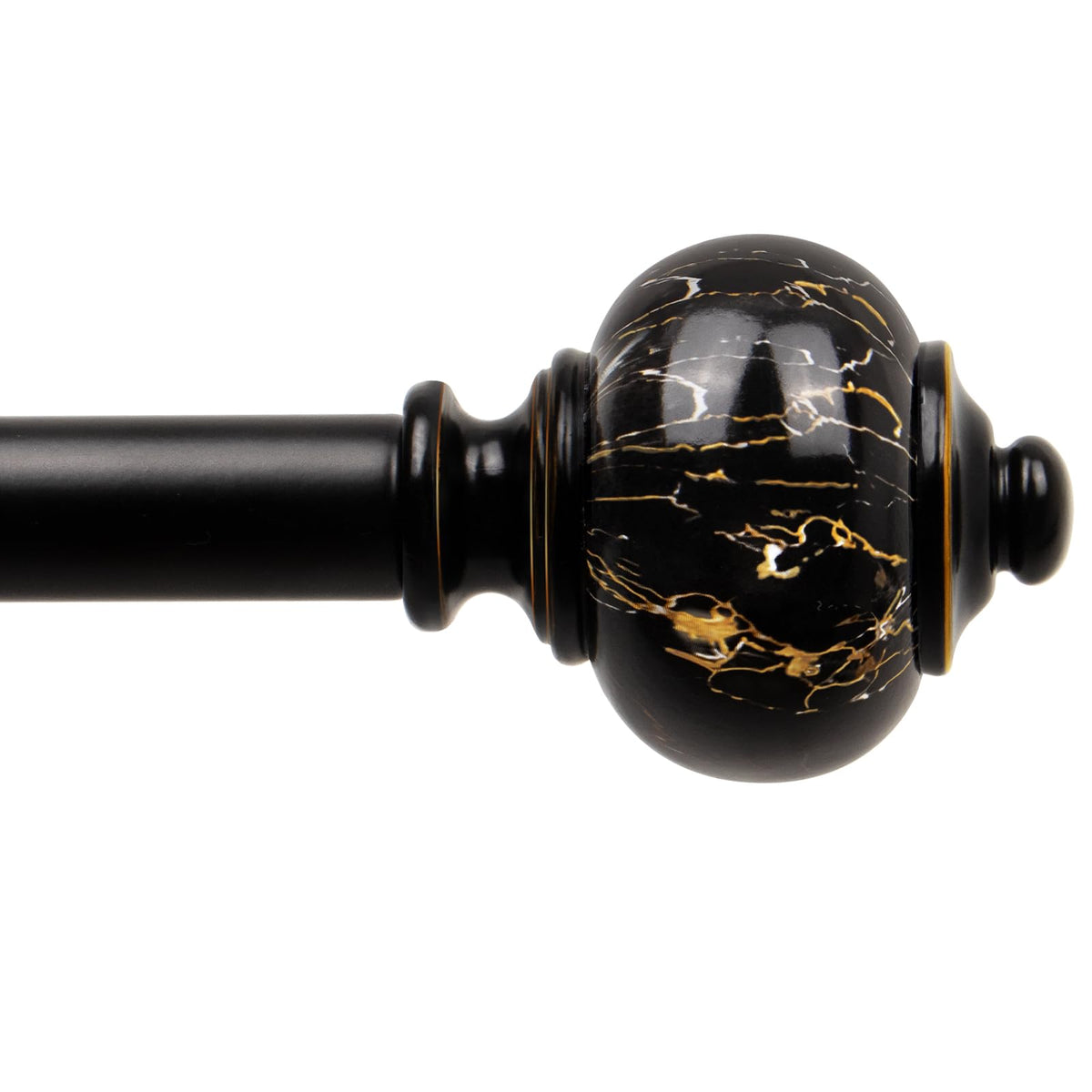 KAMANINA 1 Inch Curtain Rods 32 to 58 Inch, Bronze Adjustable Drapery Rods