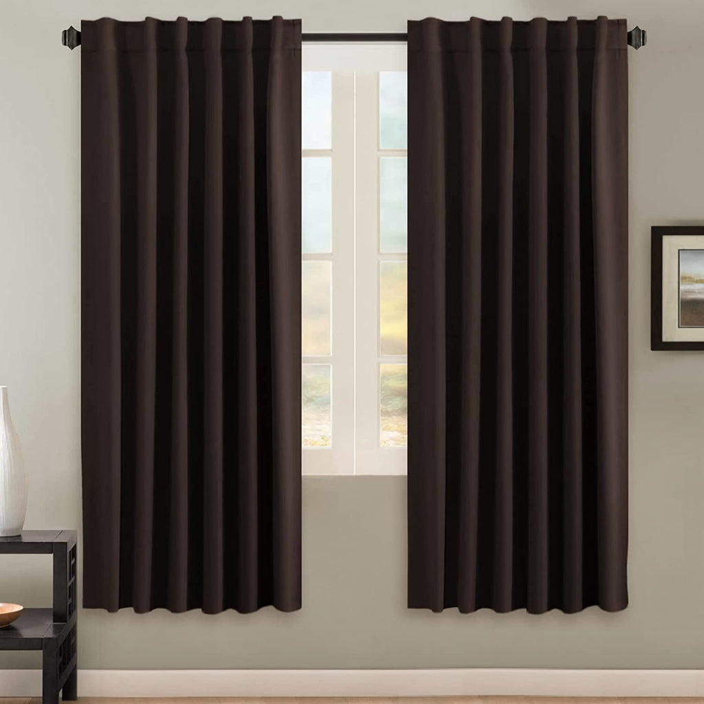 H.VERSAILTEX Blackout Curtains Thermal Insulated Window Treatment Panels Room Darkening Blackout Drapes for Living Room Back Tab/Rod Pocket Bedroom Draperies, 52 x 84 Inch, Light Sage, 2 Panels