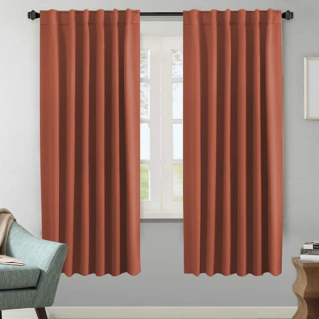H.VERSAILTEX Blackout Curtains Thermal Insulated Window Treatment Panels Room Darkening Blackout Drapes for Living Room Back Tab/Rod Pocket Bedroom Draperies, 52 x 84 Inch, Light Sage, 2 Panels