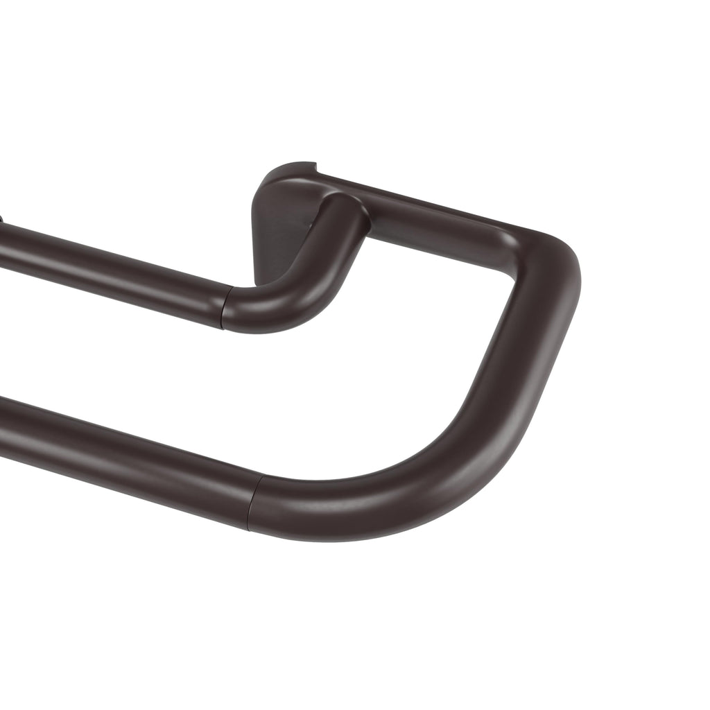 Umbra Twilight Double Curtain Rod, Wrap Around, 30 to 84 Inches, Black