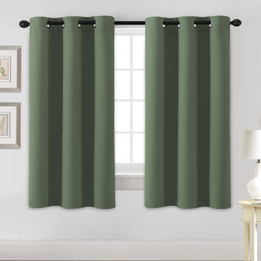 H.VERSAILTEX Blackout Curtains for Bedroom Thermal Insulated Room Darkening Living Room Curtains 63 Inch Long Grommet Privacy Protection Window Curtain Panels/Drapes for Nursery,2 Panels,Ivory/Cream
