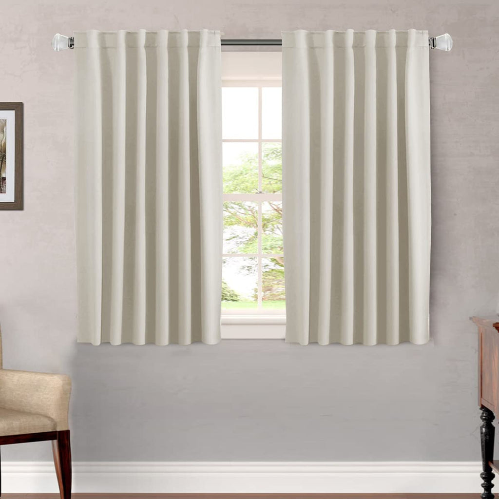 H.VERSAILTEX Blackout Curtains Thermal Insulated Window Treatment Panels Room Darkening Blackout Drapes for Living Room Back Tab/Rod Pocket Bedroom Draperies, 52 x 84 Inch, Light Sage, 2 Panels