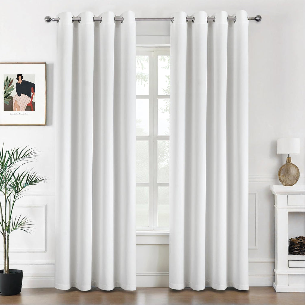 MIULEE Olive Blackout Bedroom Curtains Drapes 84 Inch Long 52"x84"