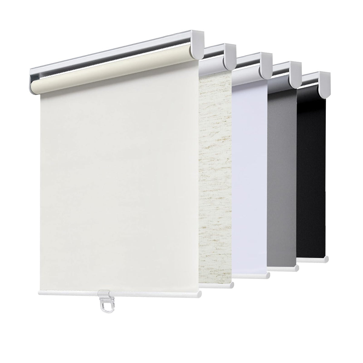 AOSKY Blackout Cordless Roller Shade for Indoor Windows, 23"W x 72"H, Black