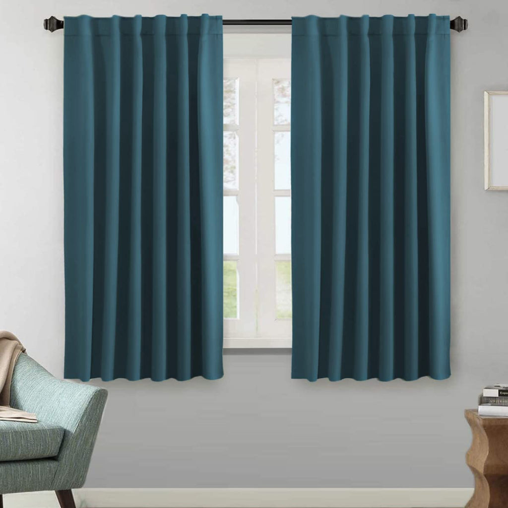 H.VERSAILTEX Blackout Curtains Thermal Insulated Window Treatment Panels Room Darkening Blackout Drapes for Living Room Back Tab/Rod Pocket Bedroom Draperies, 52 x 84 Inch, Light Sage, 2 Panels
