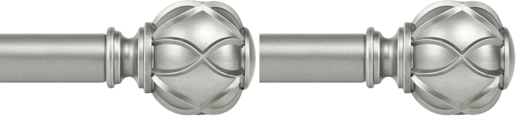 KAMANINA Curtain Rods for Windows 72 to 144 Inch, Long Heavy Duty, Bronze