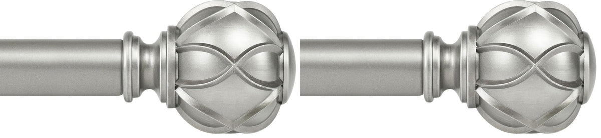 KAMANINA Curtain Rods for Windows 72 to 144 Inch, Long Heavy Duty, Bronze