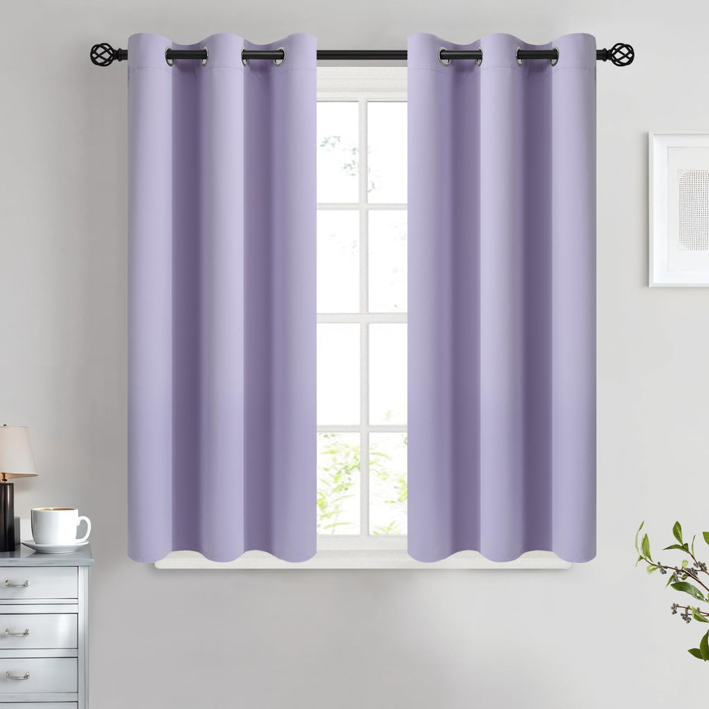 COSVIYA Grommet Blackout Room Darkening Navy Blue Curtains 84 inch Length
