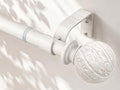 Wood Curtain Rods for Windows 18-45" Adjustable Window Treatment Rods